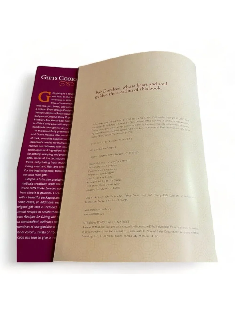 Gifts Cooks Love Recipes for Giving  Diane Morgan Hardcover Cookbook 2010